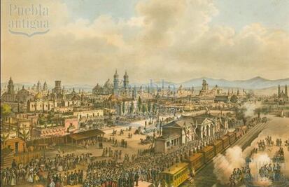 Así se inauguró el tren de Puebla en 1869