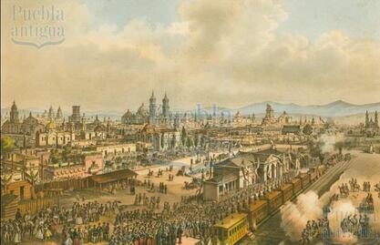Así se inauguró el tren de Puebla en 1869