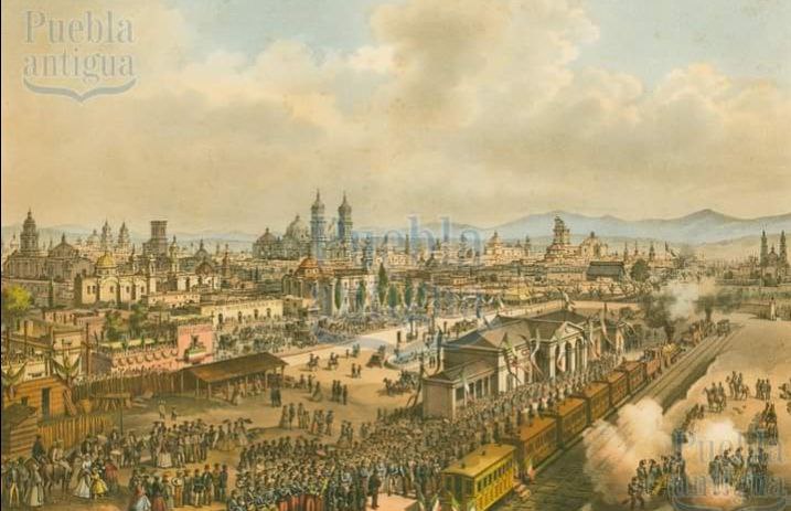 Así se inauguró el tren de Puebla en 1869