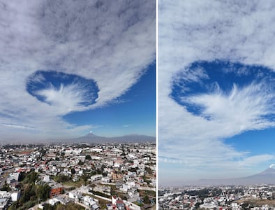 ¿Qué pasa en Puebla? Extrañas nubes aparecen hoy 12 de noviembre