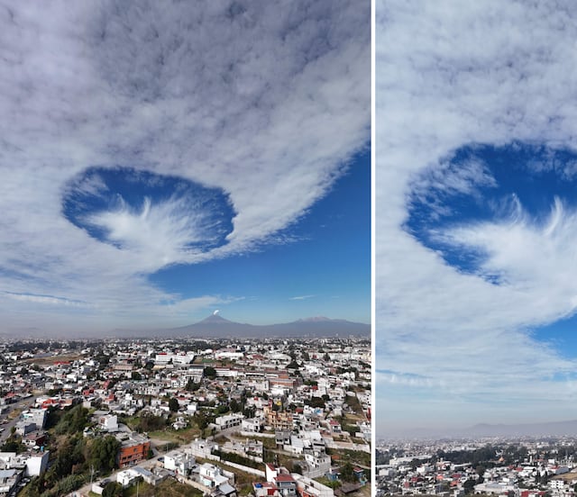 ¿Qué pasa en Puebla? Extrañas nubes aparecen hoy 12 de noviembre
