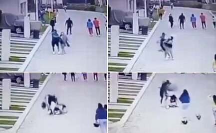 VIDEO Exhiben a colombiano golpeando a una mujer en Cuautlancingo