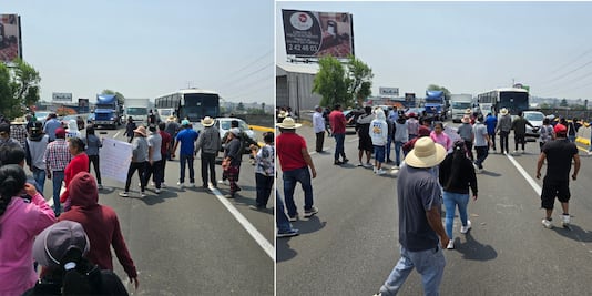Por esta razón hay un bloqueo en la autopista México-Puebla