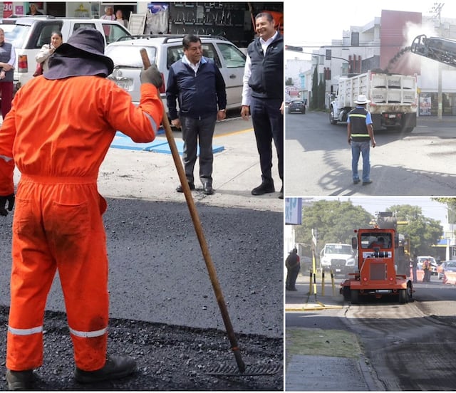 Reconstruye gobierno estatal 37 vialidades prioritarias en Puebla capital