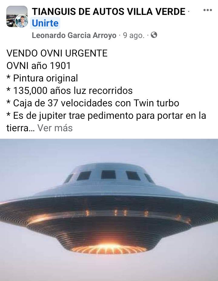 Este gracioso anuncio se viralizó en redes sociales | Facebook Tianguis de Autos Villa Verde