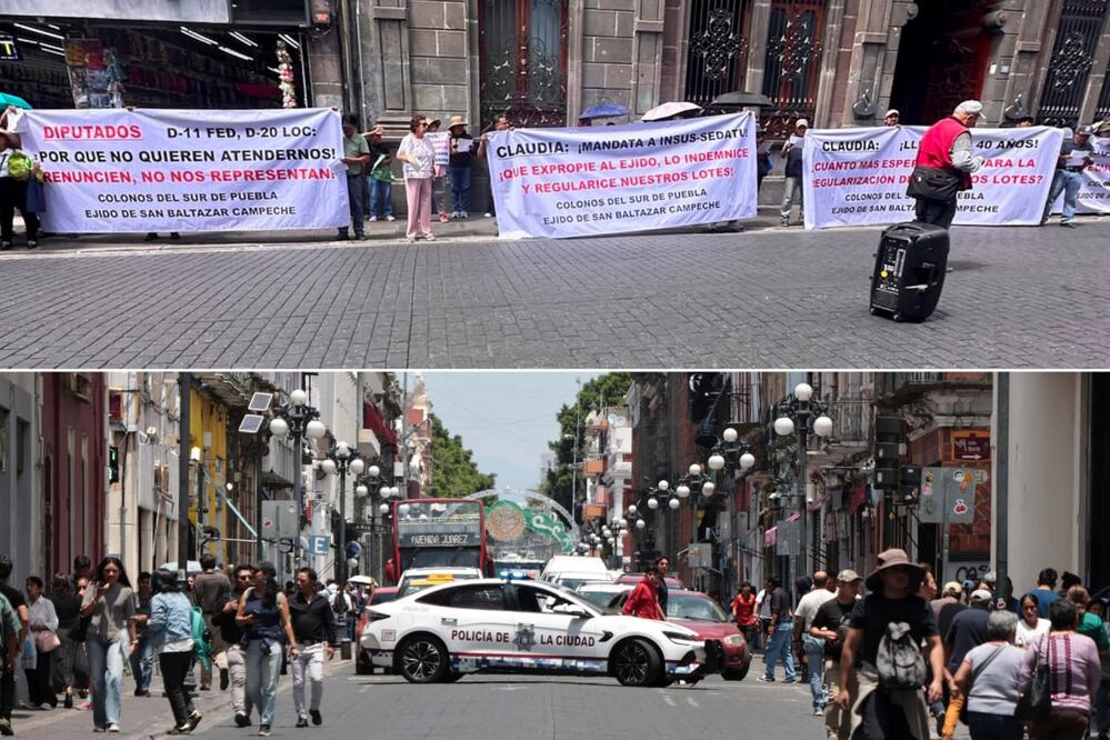Vecinos de distintas colonias de Puebla bloquearon Avenida Reforma | Foto: EsImagen