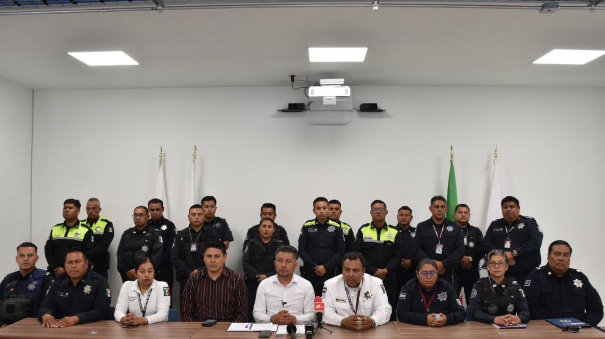 Representantes del Ayuntamiento de Puebla y la SSC se reunieron el jueves 6 de marzo | Foto: Ayuntamiento de Puebla