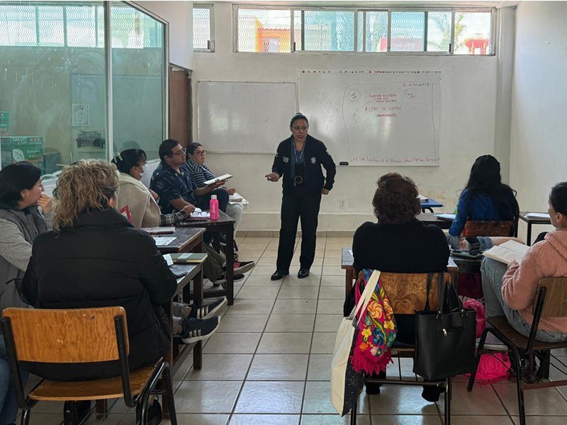 Participan estudiantes de San Pedro Cholula en actividades de prevención del delito: SEP