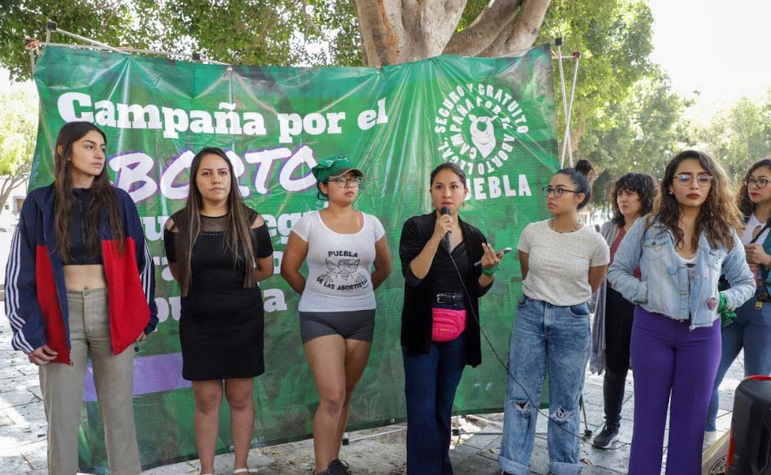 Grupos proaborto realizaron un mitin en la ciudad de Puebla | foto: Agencia Es Imagen para El Universal Puebla