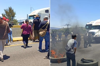 Bloquean la autopista México-Puebla por desaparición de Maricela Ruiz
