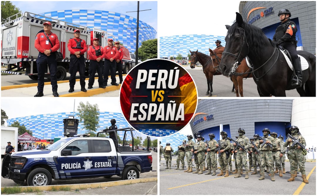 Las fuerzas de seguridad estarán respaldadas por vehículos blindados, torres de videovigilancia y un helicóptero de la Policía Estatal | Foto: Gobierno de Puebla.