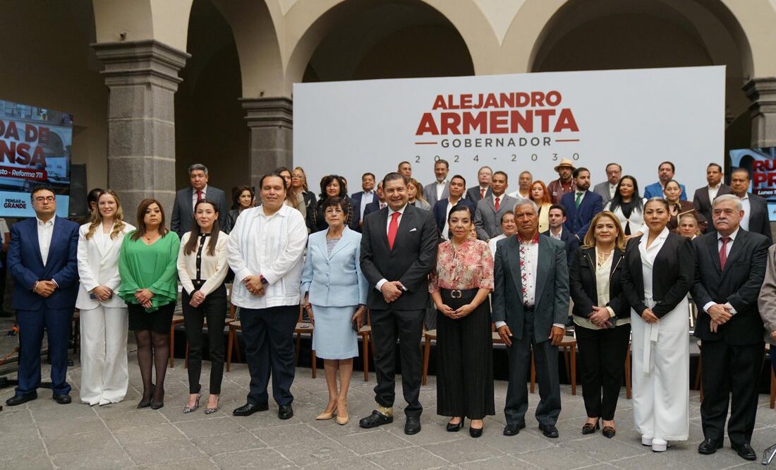 Este lunes 19 de agosto más personas se integraron al gabinete de Alejandro Armenta | Foto: Redes sociales