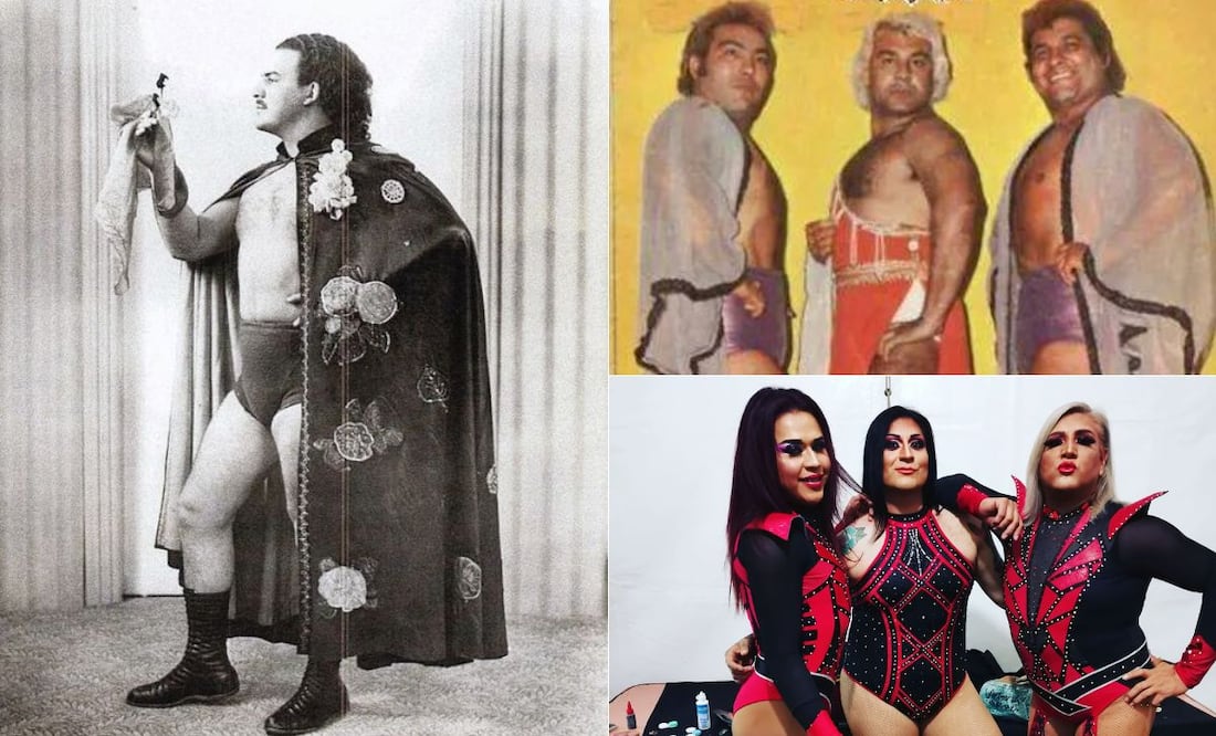 Una parte importante de la lucha libre son los luchadores exóticos | Foto: Esquina Ruda / Lucha Libre La Epoca Dorada / Mamba San