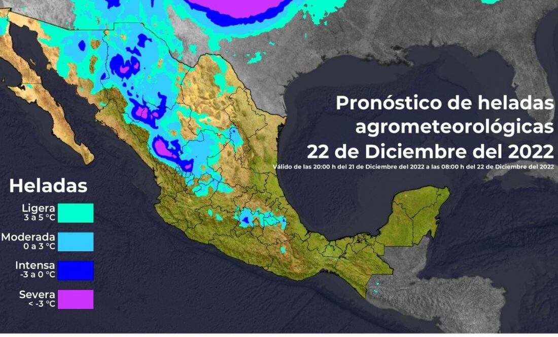 El Frente Frío 19 reducirá temperaturas este fin de semana. Foto: Conagua