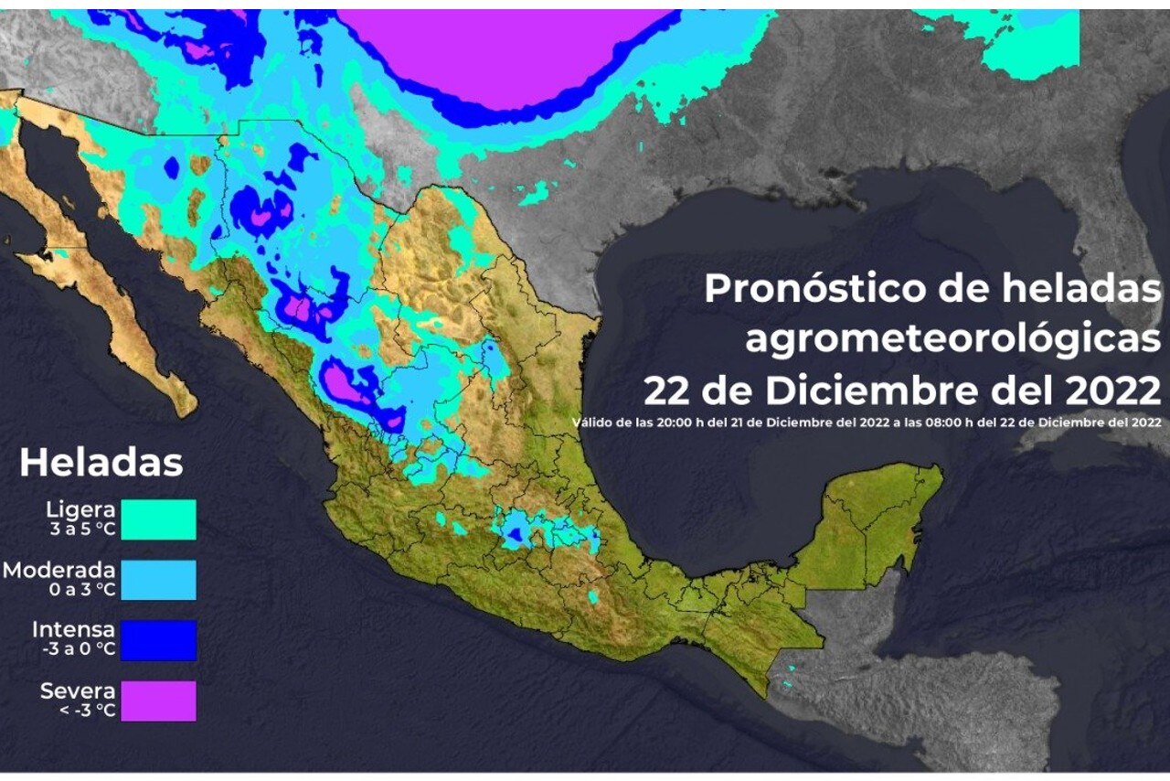 Frente frío 19 trae descenso de temperaturas en 24 estados a partir de este jueves