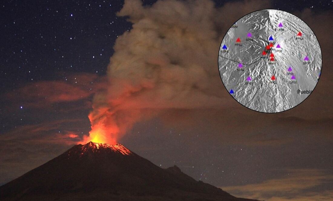 Investigadores de la UNAM lograron identificar pequeñas señales sísmicas en el volcán Popocatépetl | Foto: EsImagen / UNAM
