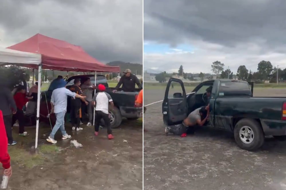 La riña ocurrió en las inmediaciones del campo deportivo de La Gloria, en Ciudad Serdán | Foto: Captura de video X
