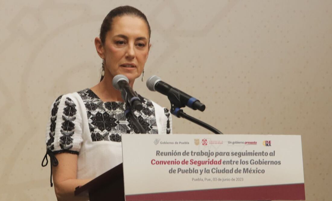 La jefa de gobierno de la CDMX visitó Puebla con una amplia convocatoria | Foto: Agencia Es Imagen para El Universal Puebla