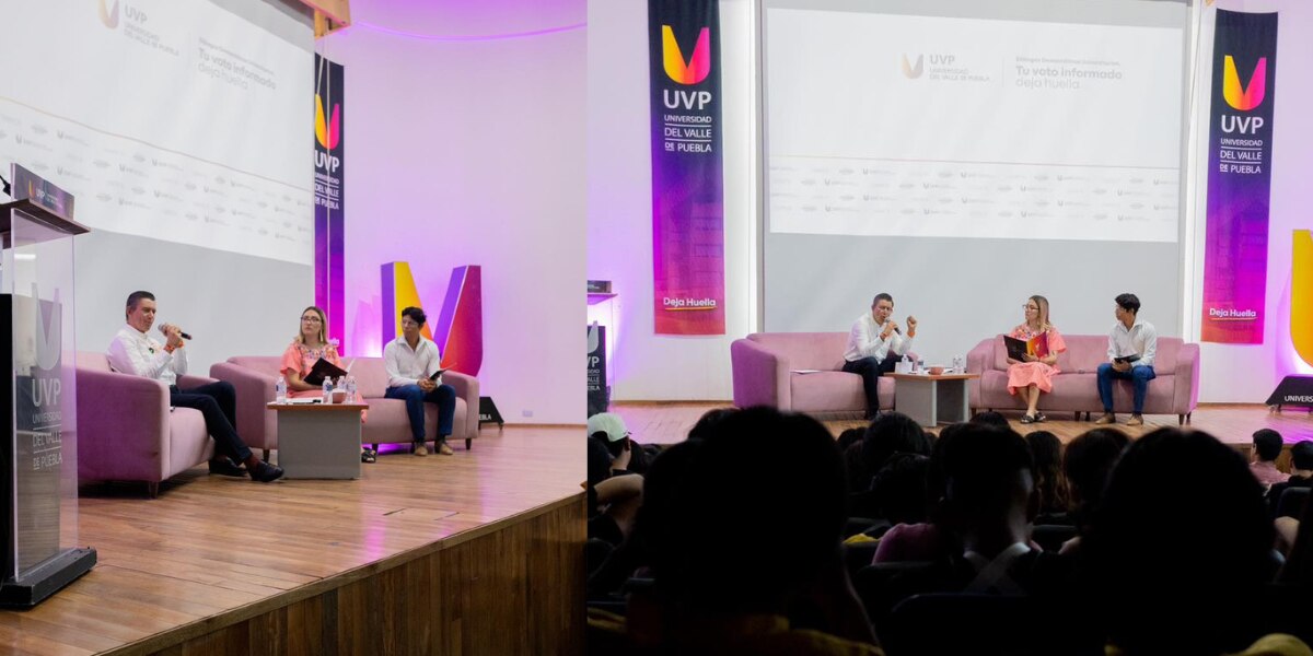 Rafael Cañedo presenta sus propuestas en la Universidad del Valle de Puebla