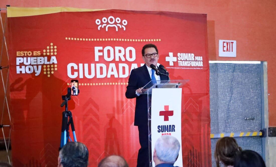 Ignacio Mier Velazco habló sobre el combate a la pobreza en Puebla | Foto: Especial