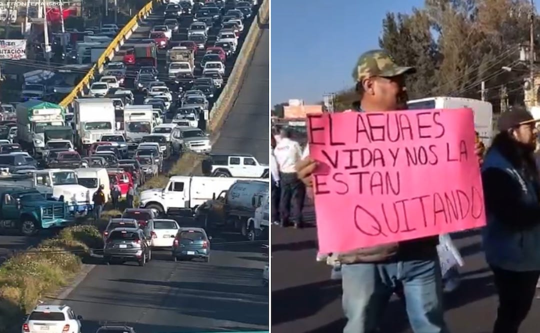 El bloqueo en la autopista México-Puebla duró 8 horas | Foto: RRSS