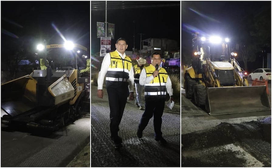 Rehabilitación nocturna de Prolongación Reforma mejora calles y movilidad: Armenta Mier