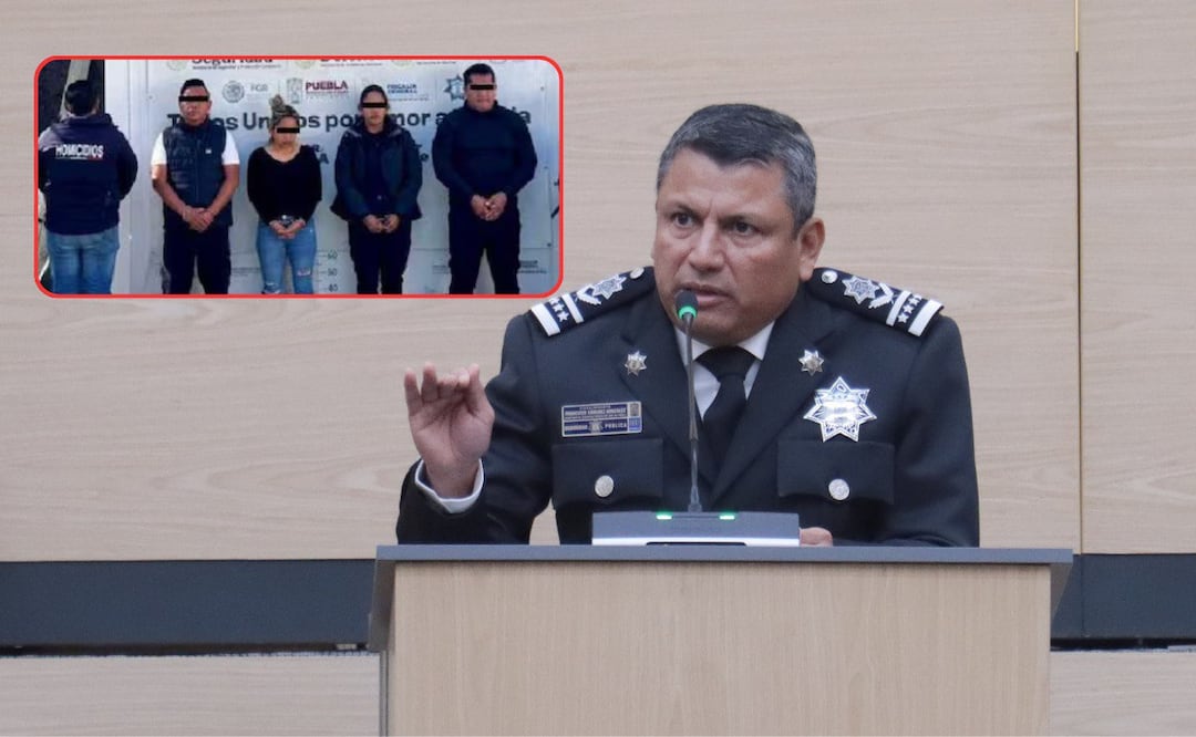 En su comparecencia, el titular de la SSP habló sobre las investigaciones de corrupción al interior de la SSC Puebla | Foto: EsImagen/FGE Puebla