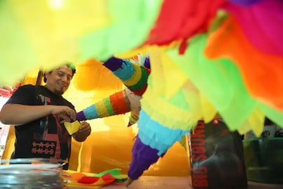 Así es el poblado de las piñatas en Puebla