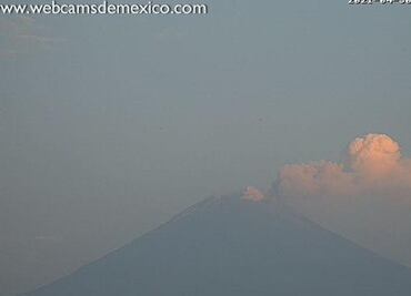 ¿Cómo amaneció el Popocatépetl? 30 de abril de 2021