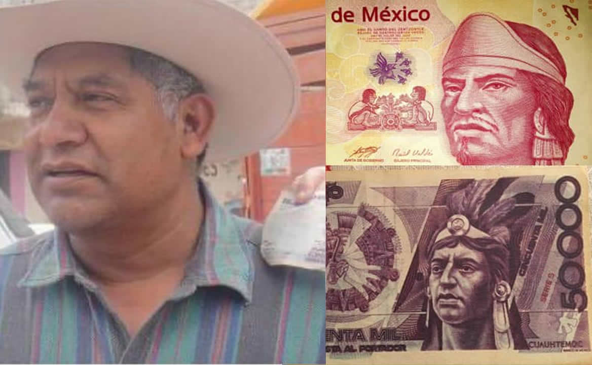 La historia del indígena fallecido por Covid-19 que apareció en dos billetes