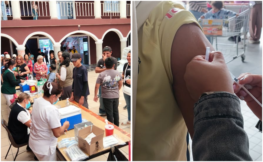 Sarampión en Puebla: Hay campaña de vacunación en mercados y plazas