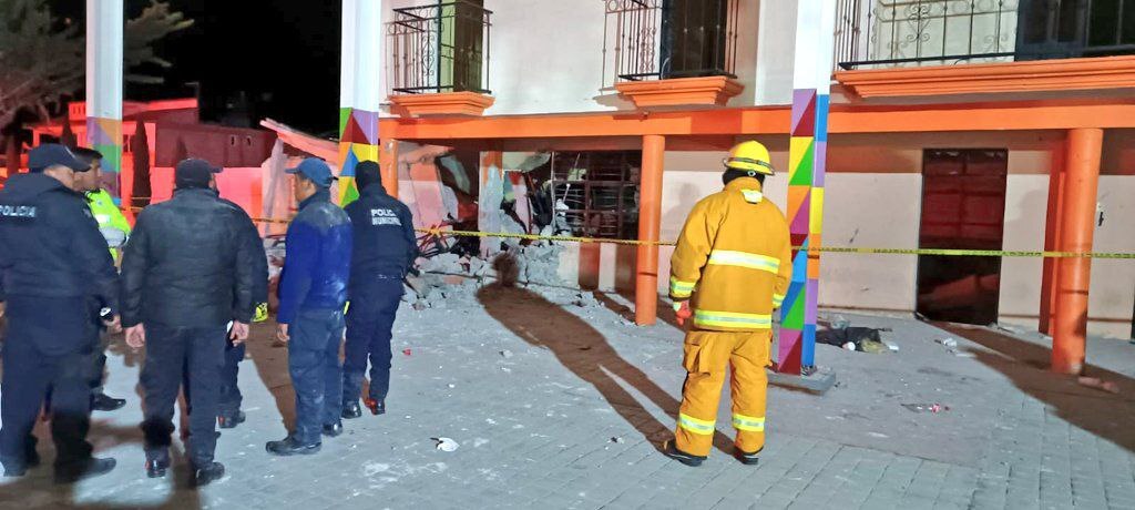 Así quedó el lugar donde ocurrió la explosión de pirotecnia en Tepeyahualco | Fotos PC Estatal y SSP Puebla
