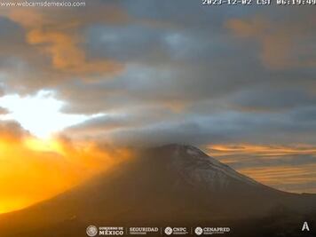 ¿Mal augurio? Captan en video escalofriantes aullidos en el volcán Popocatépetl