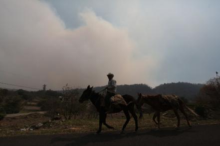 Así viven los habitantes asentados en las faldas del volcán Popocatépetl  