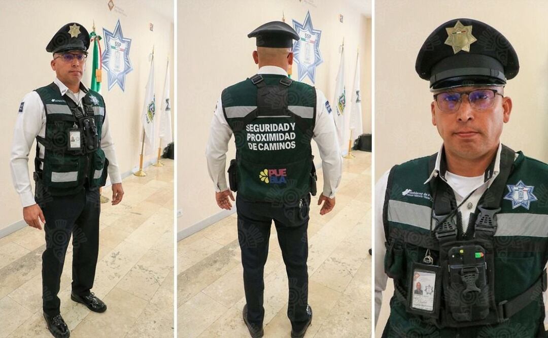 Este chaleco portarán los policías ambientales que aplicaran multas por la verificación vehicular en Puebla | Foto: Captura Twitter Página Negra