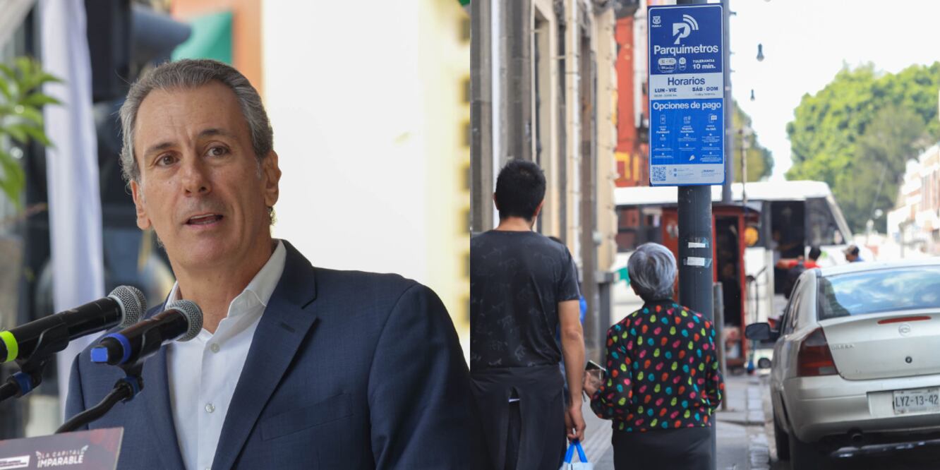 El presidente municipal de Puebla, Pepe Chedraui subrayó que las empresas interesadas deberán respetar los descuentos en parquimetros / Foto: EsImagen