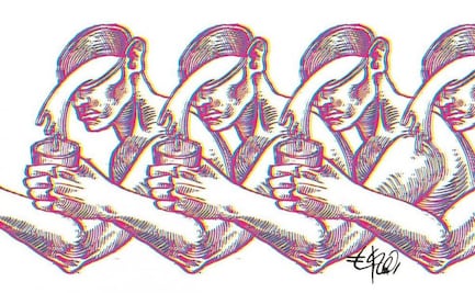 Tres intelectuales que fueron de Izquierda tomando martinis en la Condesa