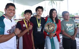 Gaby "La Bonita" Sánchez encabeza exhibición de box en Cuautlancingo