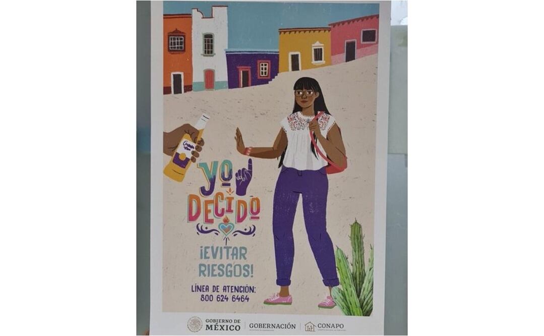 Critican en redes campaña de gobierno: piden a mujeres "evitar riesgos" rechazando una cerveza