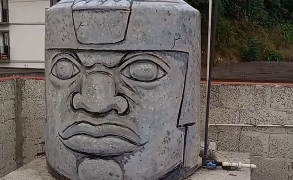 Tinacatl, creatividad poblana plasmada en un tinaco ya se hizo viral