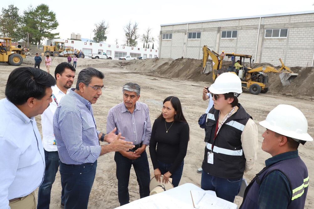 El gobernador de Puebla realizó una visita de supervisión a la Unidad Deportiva Citlalli | Foto: Especial