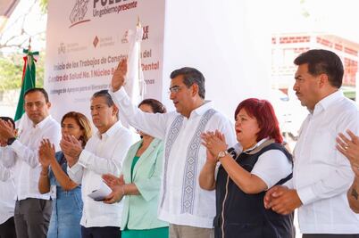 Sergio Salomón inicia obras de nuevo centro de salud en Chinantla