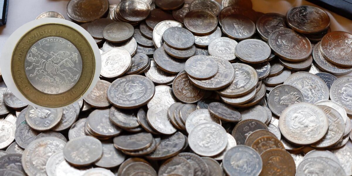 Moneda de 100 pesos de Don Quijote: ¿Por qué se vende por 15 millones?