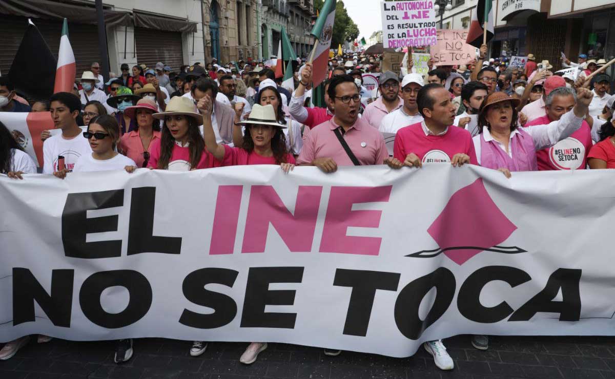 #ElINENoSeToca ¿quién está detrás de la marcha del 26 de febrero en Puebla?