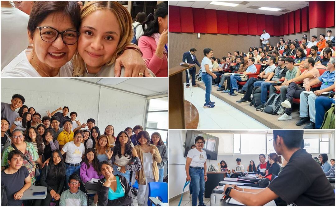 En su primer día de campaña, Lilia Cedillo además visitó la Facultad de Medicina y la preparatoria "Gral. Lázaro Cárdenas del Río" | Fotos: Especiales