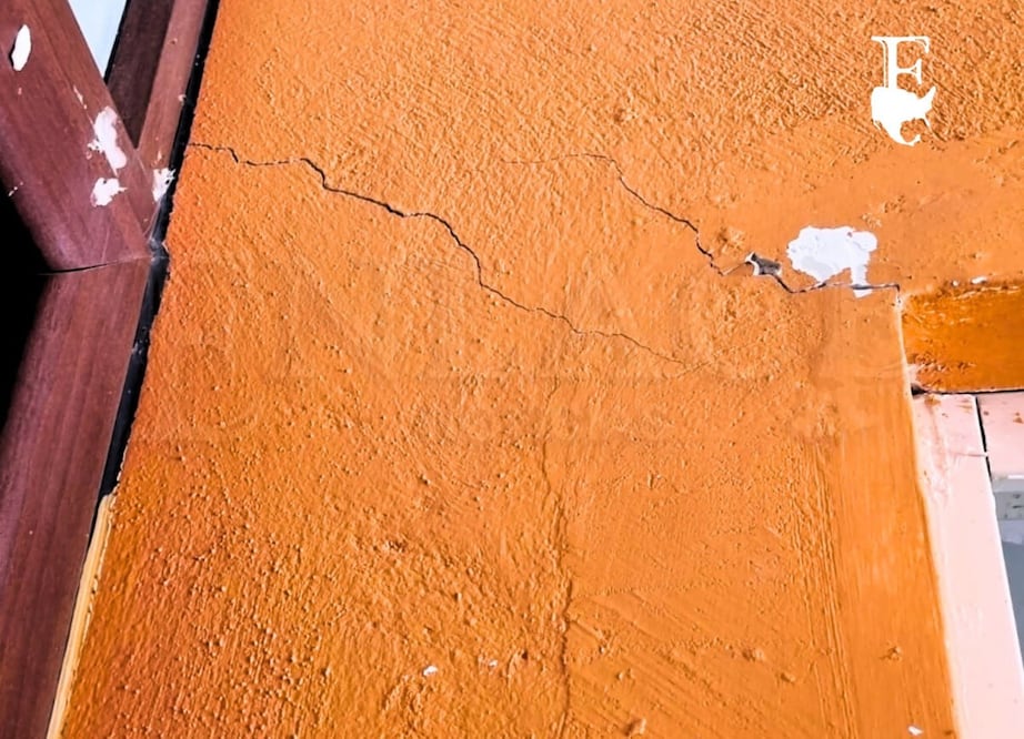 En el municipio de Izúcar se reportaron grietas tras sismo | Foto: Enlace Noticias