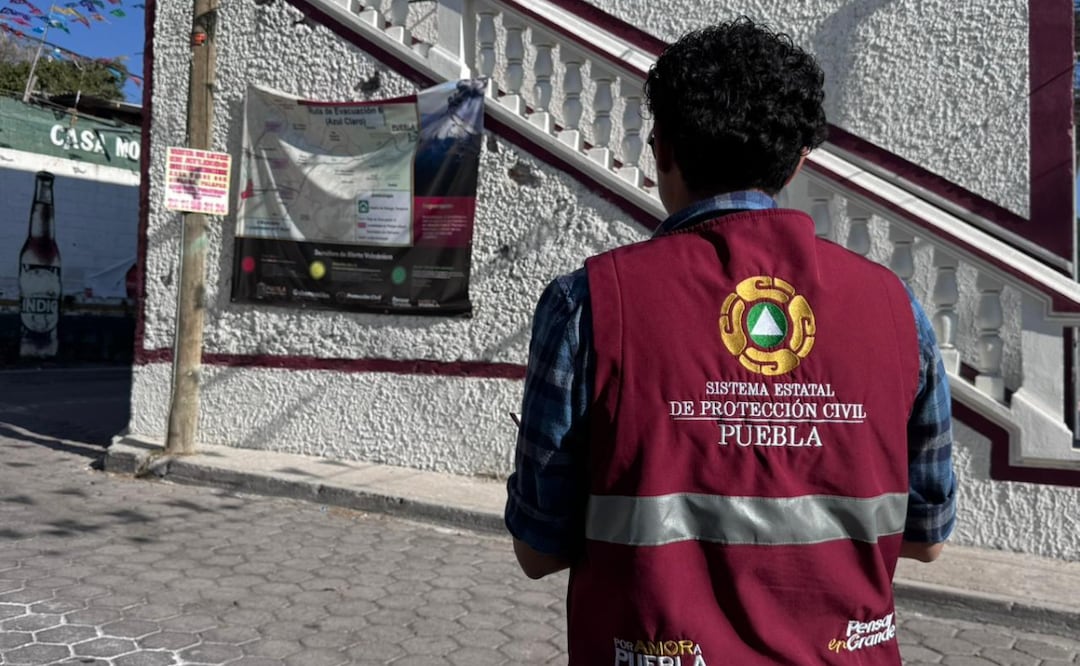 Gobierno de Puebla supervisa rutas de evacuación del volcán Popocatépetl | Foto: Gobierno de Puebla.