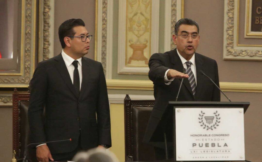 Sergio Salomón Céspedes Peregrina es  gobernador de Puebla a partir de hoy 15 de diciembre del 2022 hasta el 13 de diciembre del 2024 | Foto: Agencia Es Imagen para El Universal Puebla
