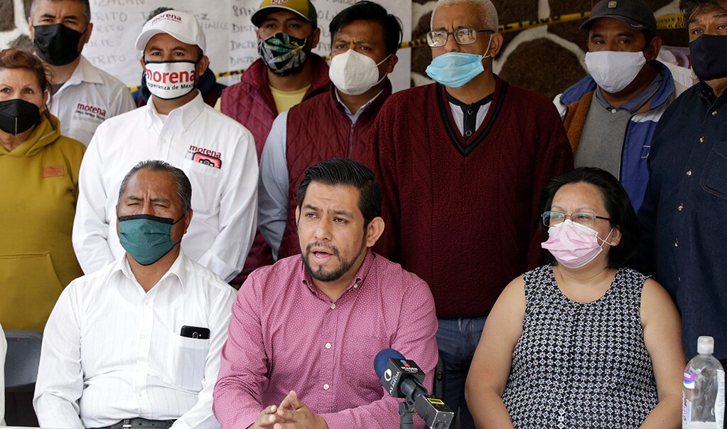 MORENA Puebla: Militantes piden transparentar encuestas de diputados