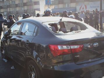 Polis vs Uber. Asegurados, lesionados y vehículos dañados por protesta en Puebla